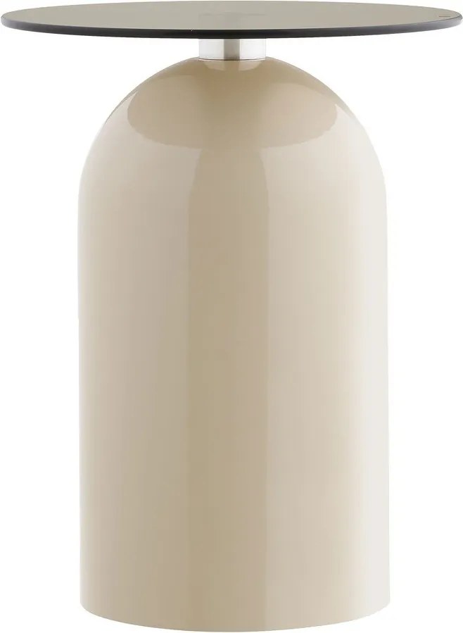 Măsuță auxiliară rotundă cu blat din sticlă ø 40 cm Ravello – House Nordic