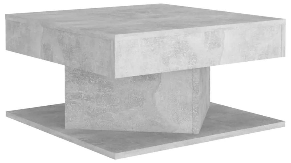 808372 vidaXL Măsuță de cafea, gri beton, 57x57x30 cm, PAL