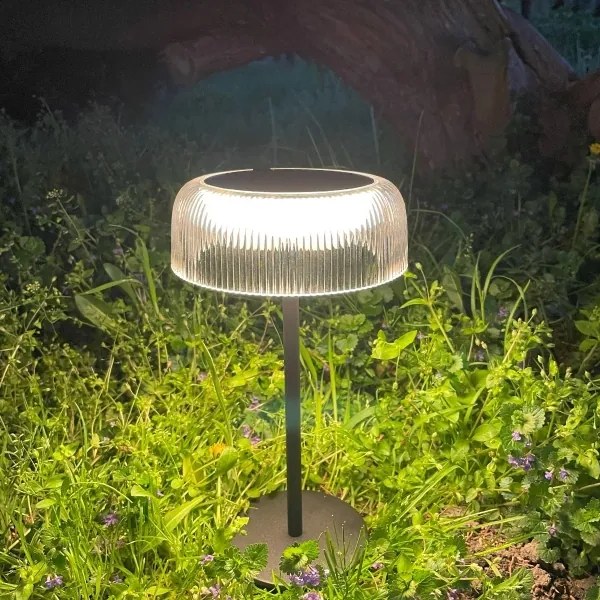 Lampă LED solară reîncărcabilă dimabilă Zuma Line DT33111 BLUET LED/2,5W/2000 mAh IP44 negru