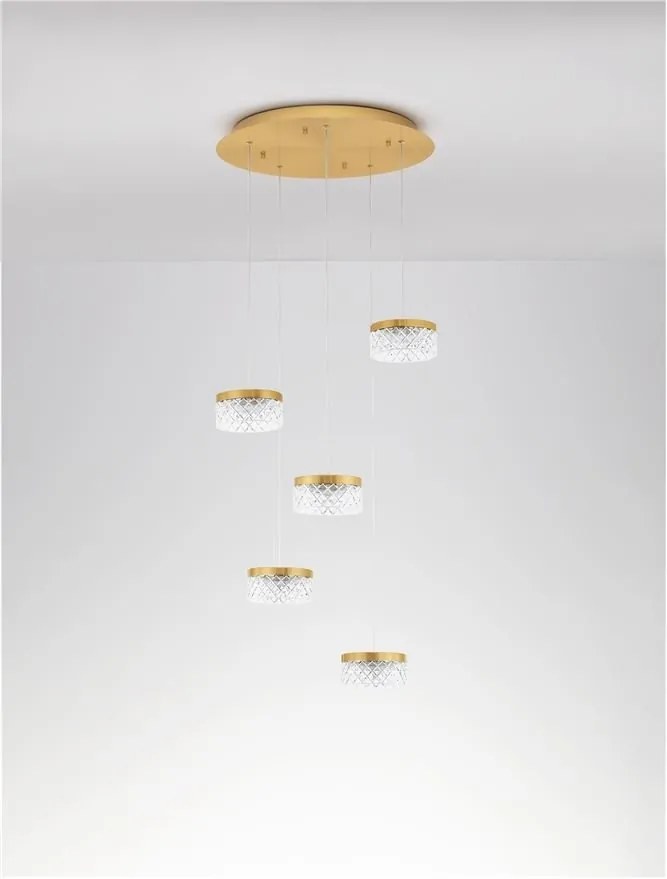Lustra cu 5 pendule LED design modern Bion