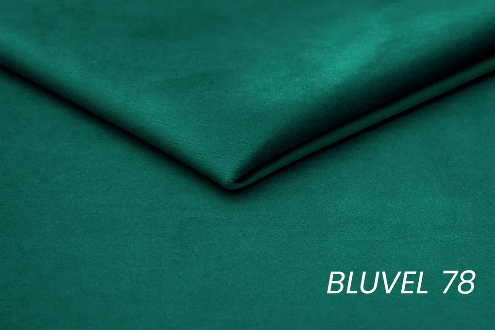 Colțar extensibil Nardo L stânga - verde catifea Bluvel 78