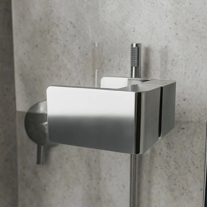 Cabina de dus Rea Atlas 90x100 cu deschidere pe dreapta crom