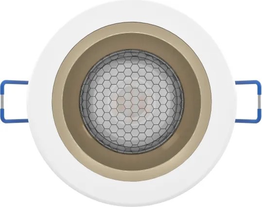 Eglo 902299 YEBRA-Z - Lampă LED RGBW dimabilă cu sticlă fumurie pentru tavan fals, LED/4,8W/230V IP44, alb/auriu