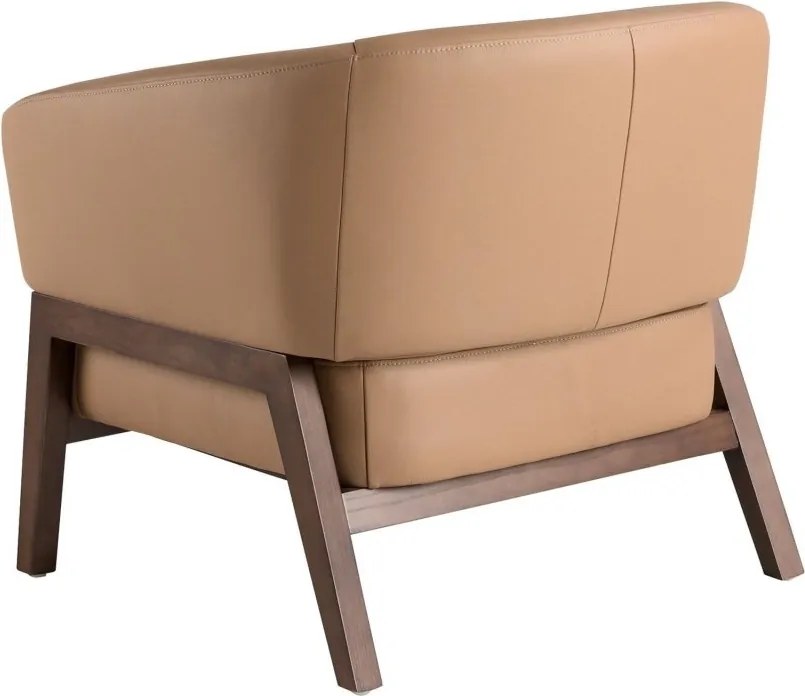 Fotoliu LUX design italian, Piele Naturala, Brown