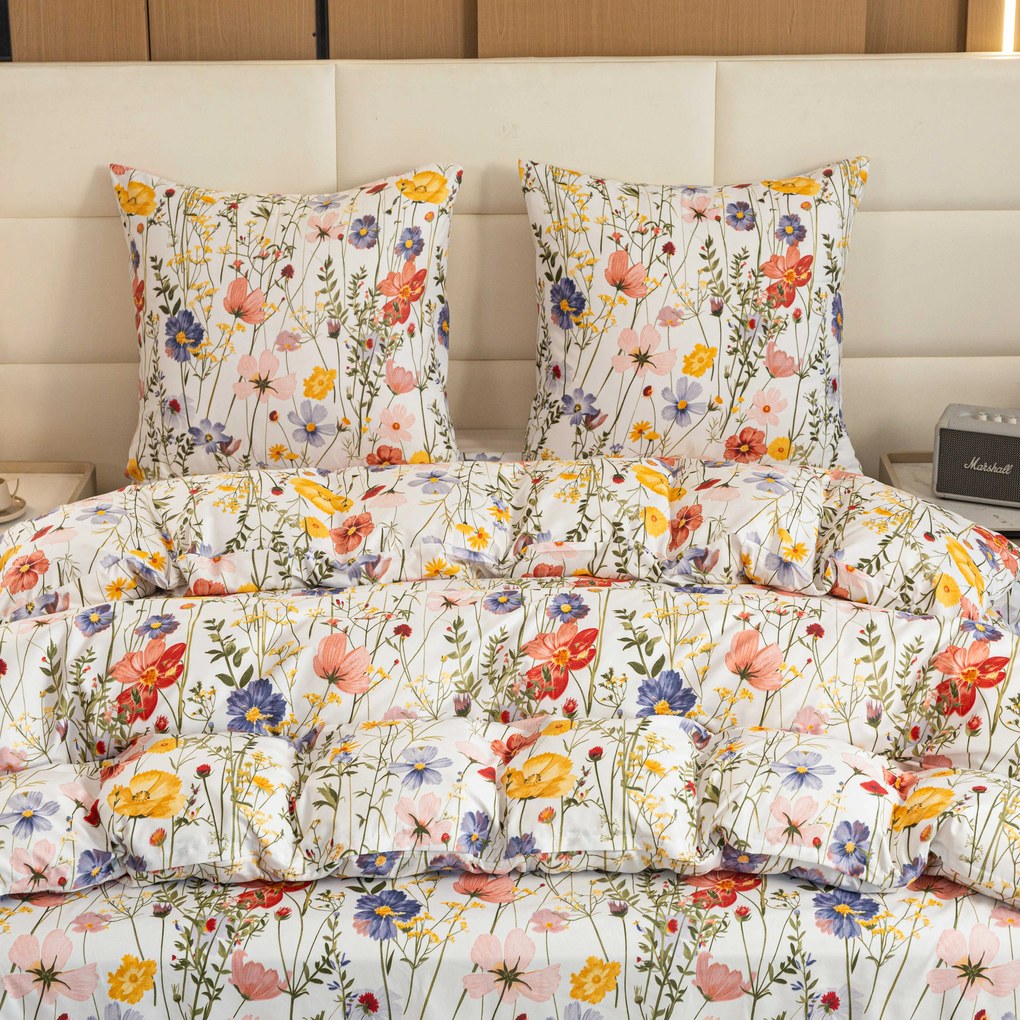 Lenjerie de pat din microfibra WILDFLOWERS colorata Dimensiune lenjerie de pat: 70 x 90 cm | 140 x 200 cm