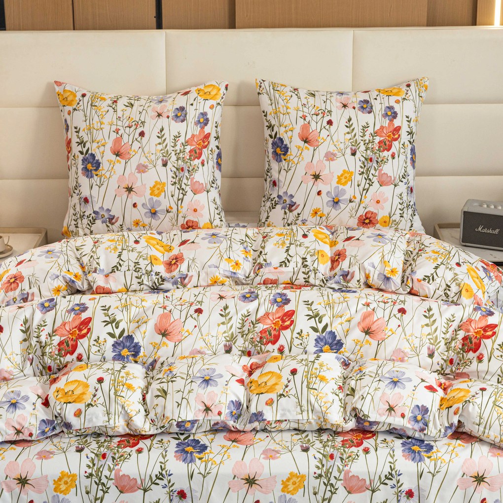 Lenjerie de pat din microfibra WILDFLOWERS colorata Dimensiune lenjerie de pat: 70 x 90 cm | 140 x 220 cm