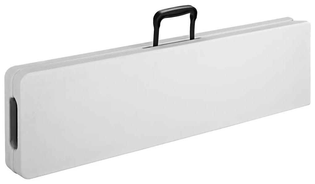 Deuba Set 2 banci rabatabile 180 cm - alb