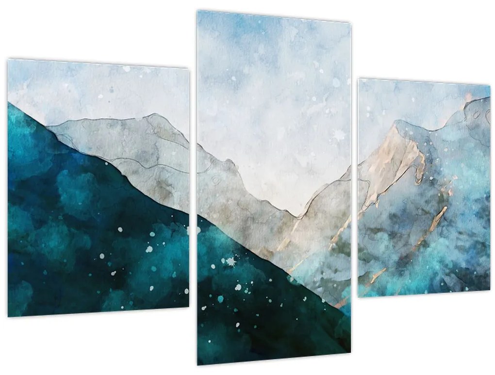 Tablou - Munte desenat (90x60 cm)