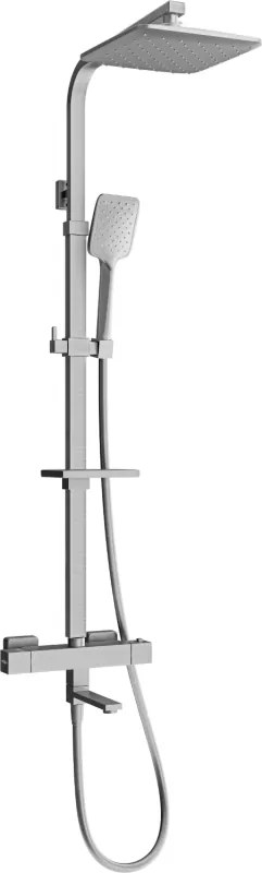 Mexen CQ62 set cadă-duș cu pară și baterie termostatică, grafit - 779106295-66