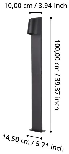 Lampă LED de exterior STAGNONE 1xGU10/4,6W/230V IP54 Eglo 900692