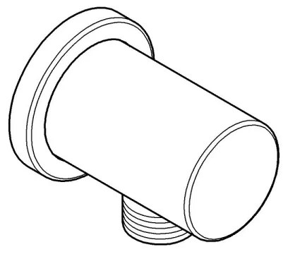 GROHE 27057DC0 - Cot de perete RAINSHOWER DN 15 inox