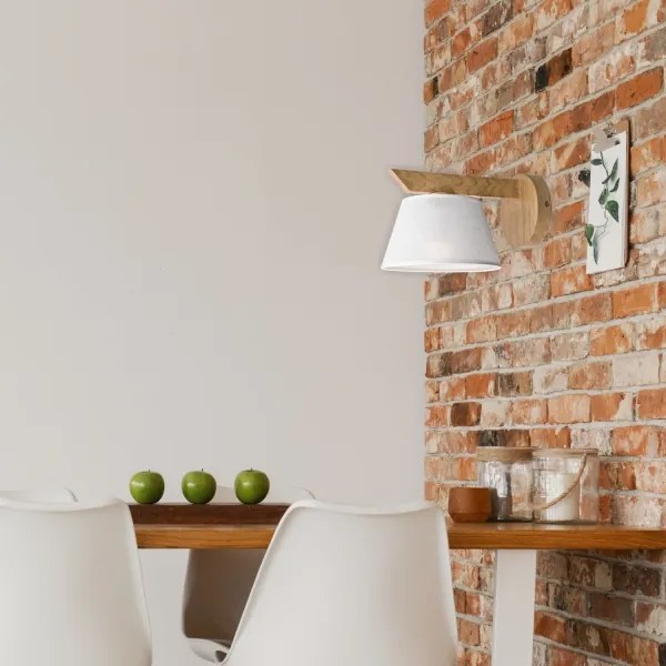 Aplica de perete ANTONIO 1xE14/40W/230V stejar