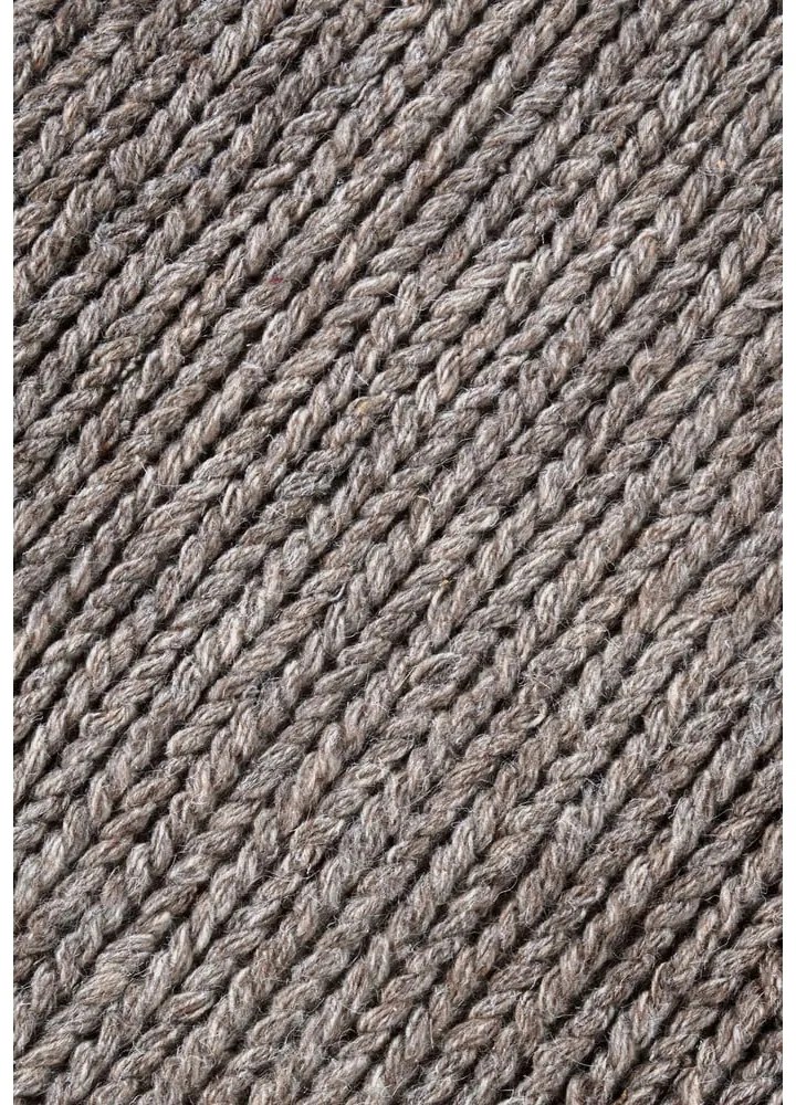 Covor maro deschis țesut manual rotund din lână ø 160 cm Francois – Villeroy&Boch