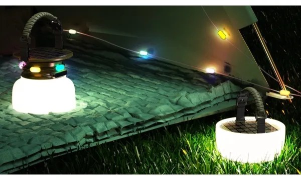 Lampă LED RGB solară portabilă reîncărcabilă LED/10W/5V 3600 mAh IP65