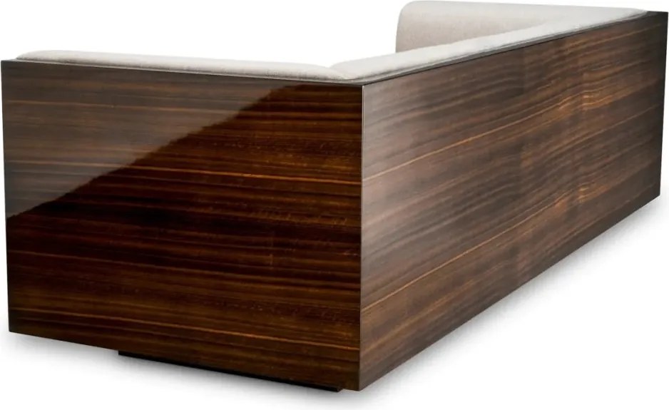 Canapea design LUX, Furnir de eucalipt lucios, Sebastian, 119412 HZ