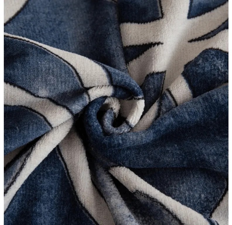 Lenjerie cocolino POLARA albastra Dimensiune lenjerie de pat: 70 x 80 cm | 140 x 200 cm