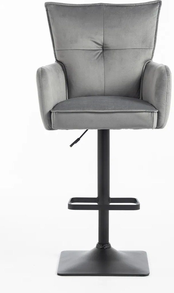 HR250KW Scaun Catifea Grafit Bază Neagră