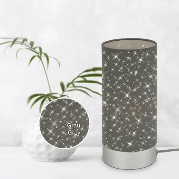 Lampă de masă STARRY SKY 1xE14/25W/230V gri Briloner 7028-014