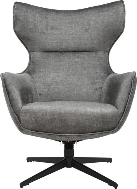 Fotoliu pivotant VOGUE catifea gri