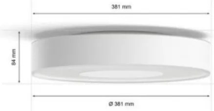 Plafonieră LED RGB pentru baie dimabilă Hue LED/33,5W/230V IP44 d. 381 mm Philips