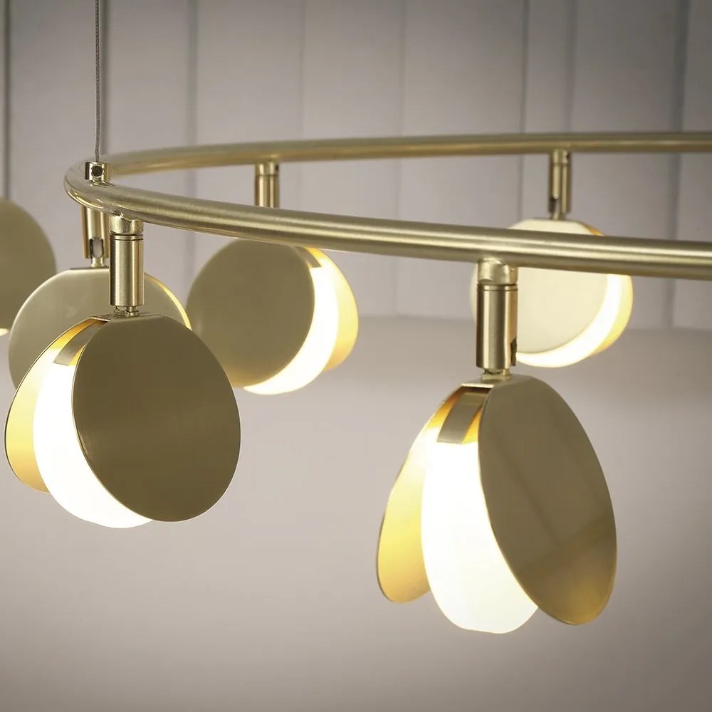 Lustra LED suspendata design modern SHELL 30W aurie