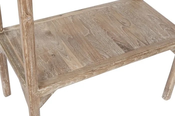 Mobilier de bar din lemn de tec reciclat si sticla , design Natural