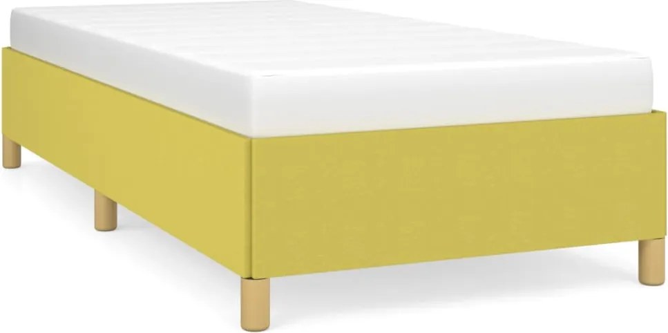 vidaXL Cadru de pat, verde, 90 x 200 cm, material textil