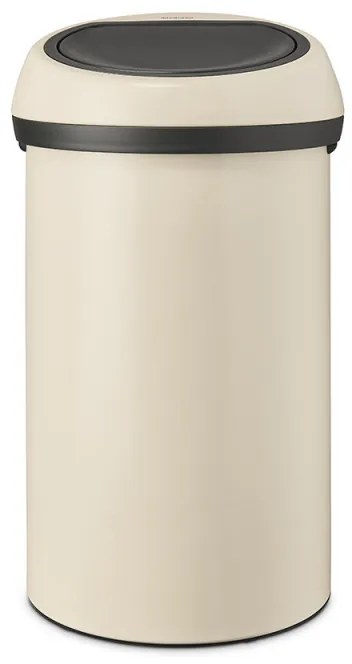 Cos de gunoi Brabantia Touch Bin 1005510, 60 L, Deschidere lina si silentioasa, Bej