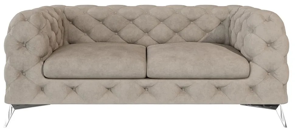 Canapea grej cu tapițerie din catifea 185 cm Chelsea – Ropez