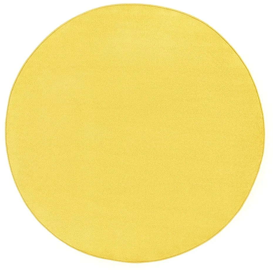 Covor galben rotund ø 133 cm Fancy – Hanse Home