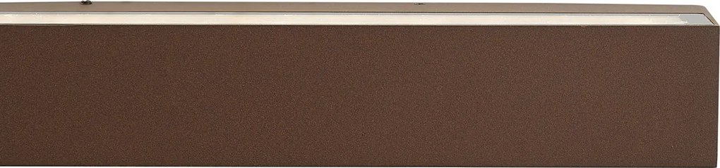 Lampă industrială de exterior de perete maro rugină 38cm incl. LED IP65 - Hannah