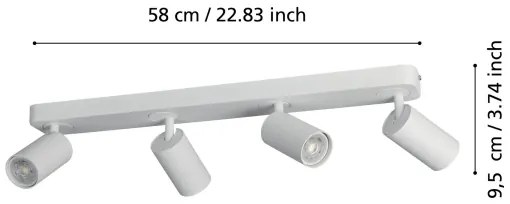 Spot LED RGBW dimabil TELIMBELA-Z 4xGU10/4,9W/230V Eglo 900338