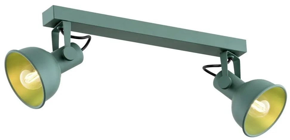Aplica de perete / tavan cu 2 spoturi directionabile design modern Lenora verde