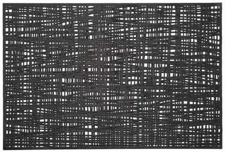 Suport vesela din PVC, Scribble Rectangle Negru, L45xl30 cm
