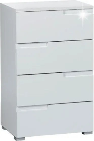 Comoda SPICE, alb lucios