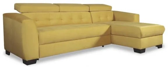 Coltar extensibil Karma Dreapta, 5 Locuri, Galben, 291 x 177 x 86 Cm