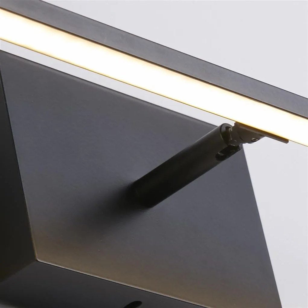 Aplica de perete LED pentru oglinda, tablou IP44 Amalfi, negru