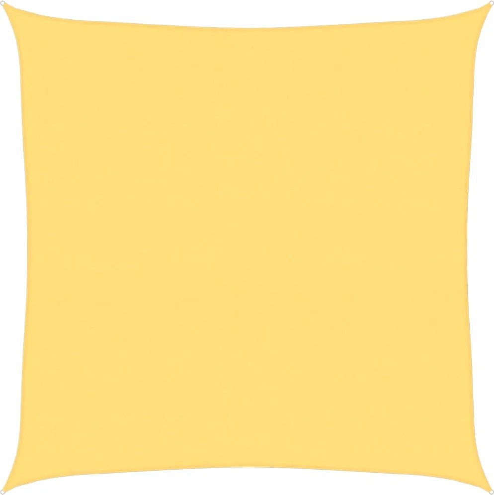 vidaXL Pânză parasolar, bej, 5x5 m, HDPE, 160 g/m²