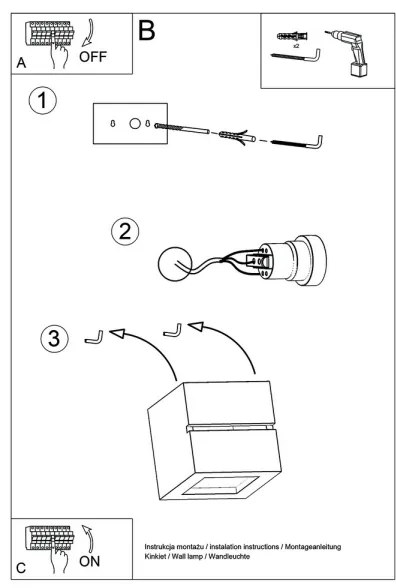 Aplică perete LEO LINE 1xE27/60W/230V alb
