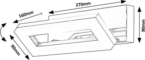 Aplică LED pentru baie Rabalux 75019 BLAS LED/15W/230V 4000K