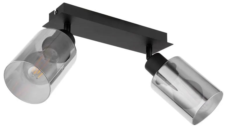 Plafoniera cu 2 spoturi directionabile design modern HADERA negru