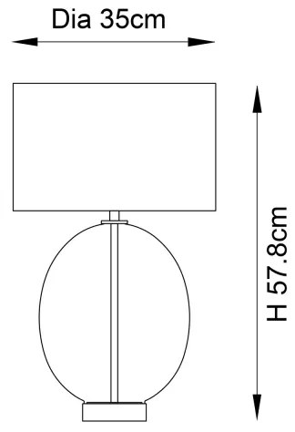 Endon 99292 - Lampă de masă reglabilă KELDA 1xE27/10W/230V crem/auriu