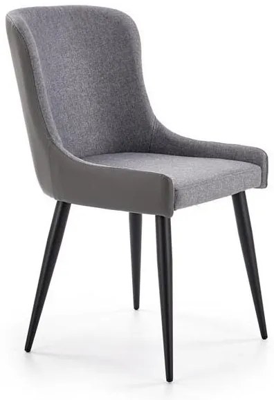 Scaun de sufragerie  Kiss  (Gri + Negru). Promo -6%. 1048766