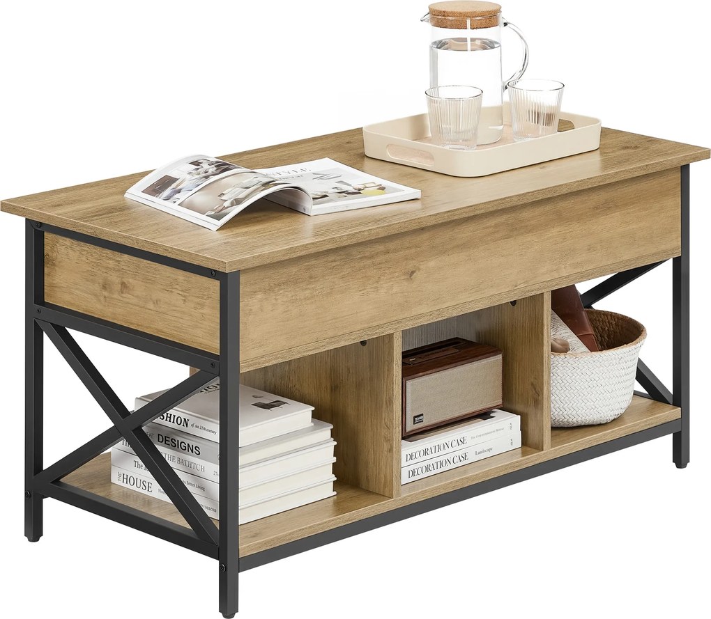 Masuta de cafea TAYLOR ARTISAN cu blat extensibil 100x50 cm