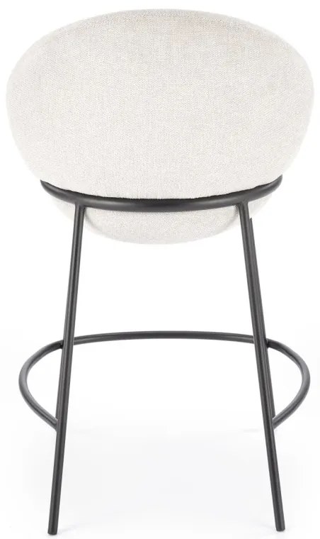 Scaun de bar tapitat H118 bej