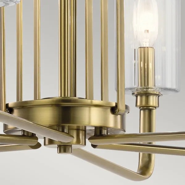 Quintiesse QN-KIMROSE6-BNB - Candelabru cu tijă KIMROSE 6xE14/40W/230V, auriu