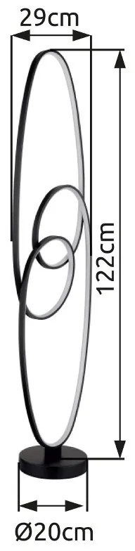 Lampadar LED design circular SPIRA