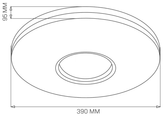 Plafonieră LED pentru baie DETROIT LED/24W/230V d. 39 cm IP44