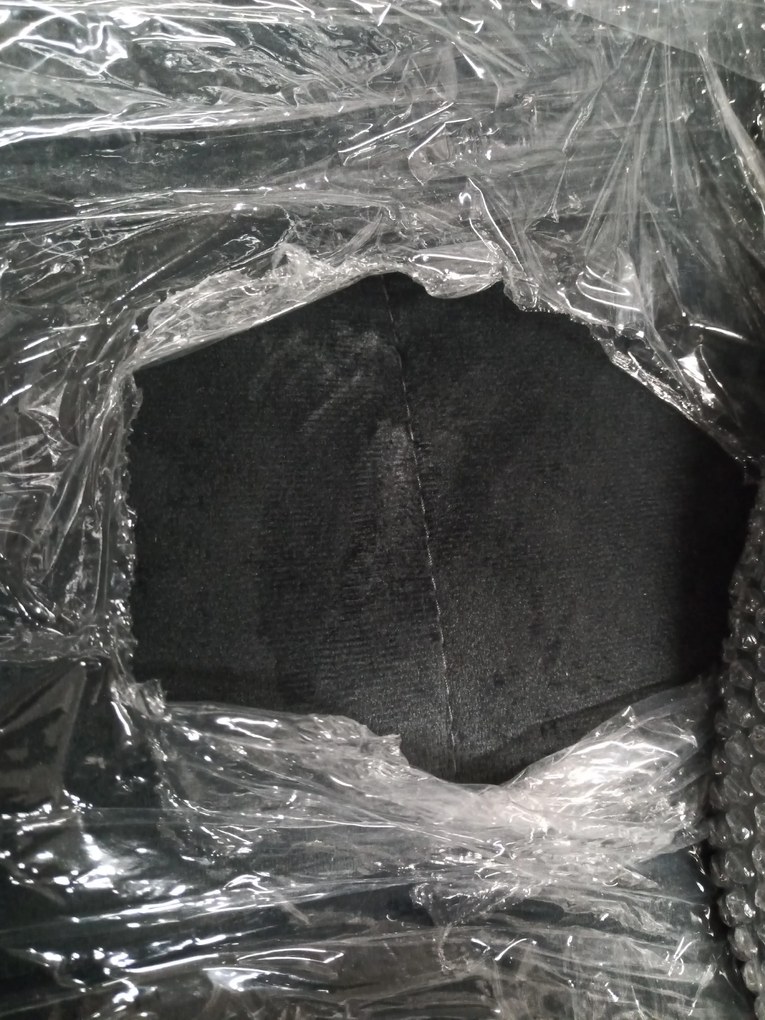 Oferta Scaun de dining din catifea gri DUMO II. calitate a doua