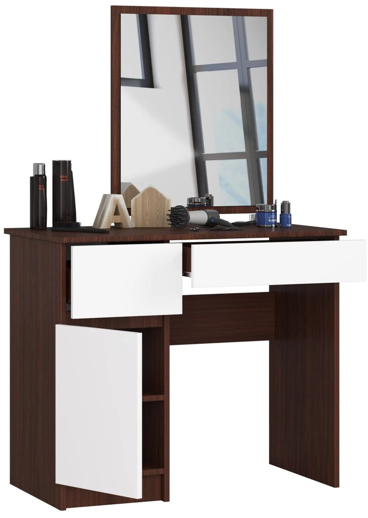 Masă de toaletă Pritha (wenge + alb). 1070905